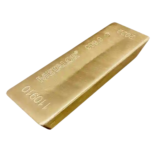12500 Gram 12.5KG Metalor Cast Gold Bar