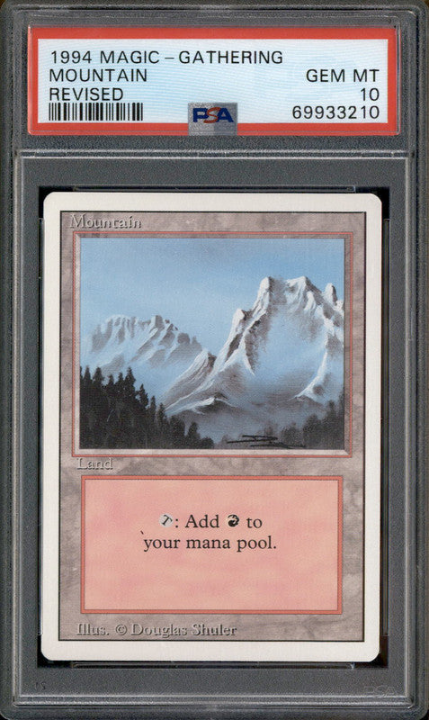 1994 Magic the Gathering Revised Mountain PSA 10