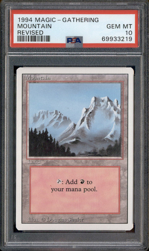 1994 Magic the Gathering Revised Mountain PSA 10