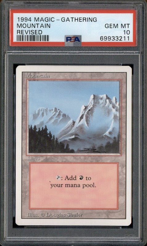 1994 Magic the Gathering Revised Mountain PSA 10