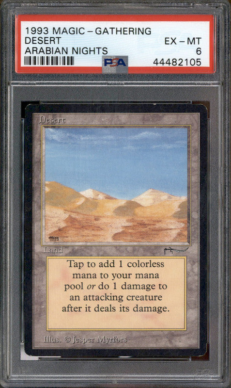 1993 Magic the Gathering Arabian Nights Desert PSA 6