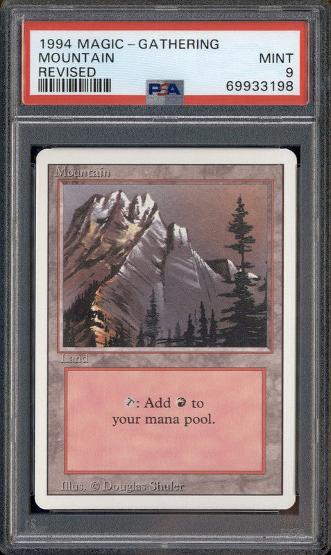 1994 Magic the Gathering Revised Mountain PSA 9