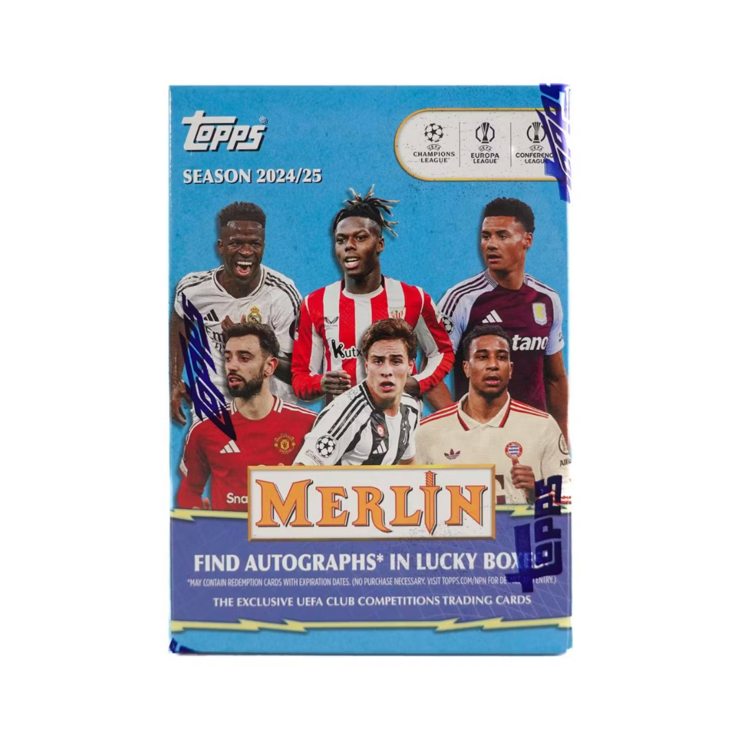 2024-25 Topps UEFA Club Competitions Merlin Chrome Soccer Blaster Box