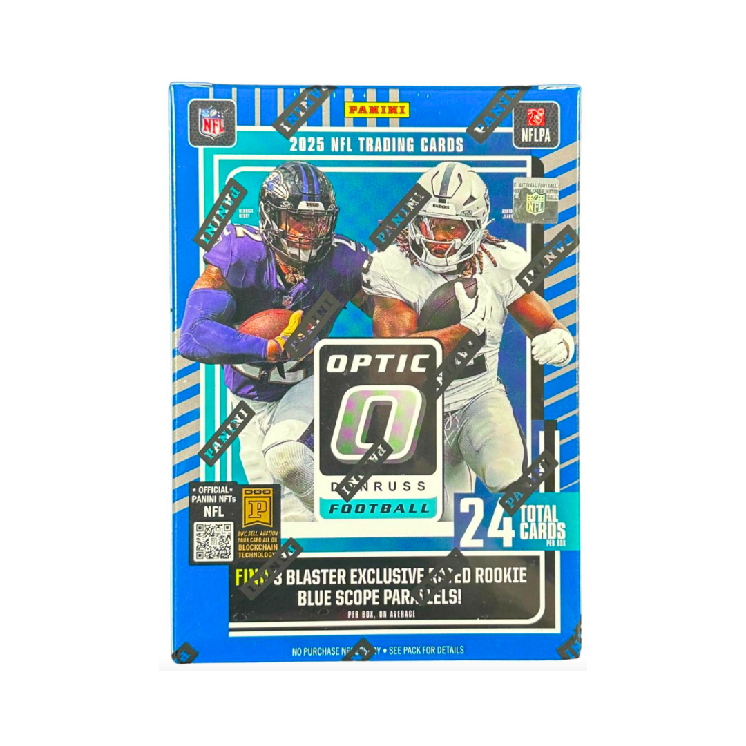 2025 Panini Donruss Optic Football Hobby Blaster Box - Blue Scope Parallels