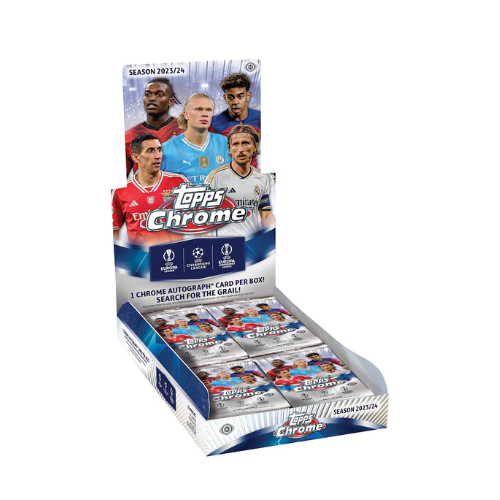2023-24 Topps Chrome UEFA Club Competitions Soccer Hobby Box
