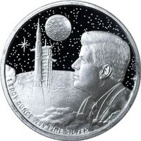 Apollo 11 Moon Landing 1 oz Silver - Mason Mint (.999 Pure)