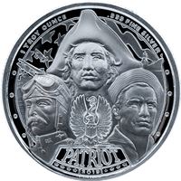 2019 Patriot 1 oz Proof Like Silver Round - American Revolutio...