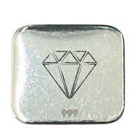 1 Gram Silver Bar - Diamond .999 Fine