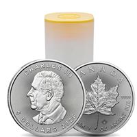 2026 1 oz Canadian Silver Maple Leaf - Roll Of 25 Coins (BU)