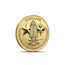 1/10 oz Canadian First Special Service Force Gold Coin (Random Year)