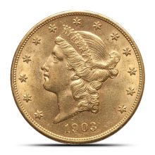 Pre-33 $20 Liberty Gold Double Eagle Coin (BU)