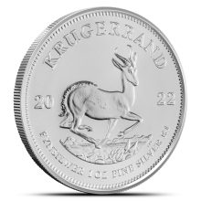 2022 1 oz South African Silver Krugerrand Coin (BU)