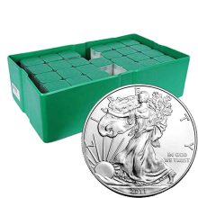 2011 1 oz American Silver Eagle Monster Box (500 Coins, BU)