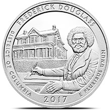2017 5 oz ATB Frederick Douglass National Historical Site Silver Coin