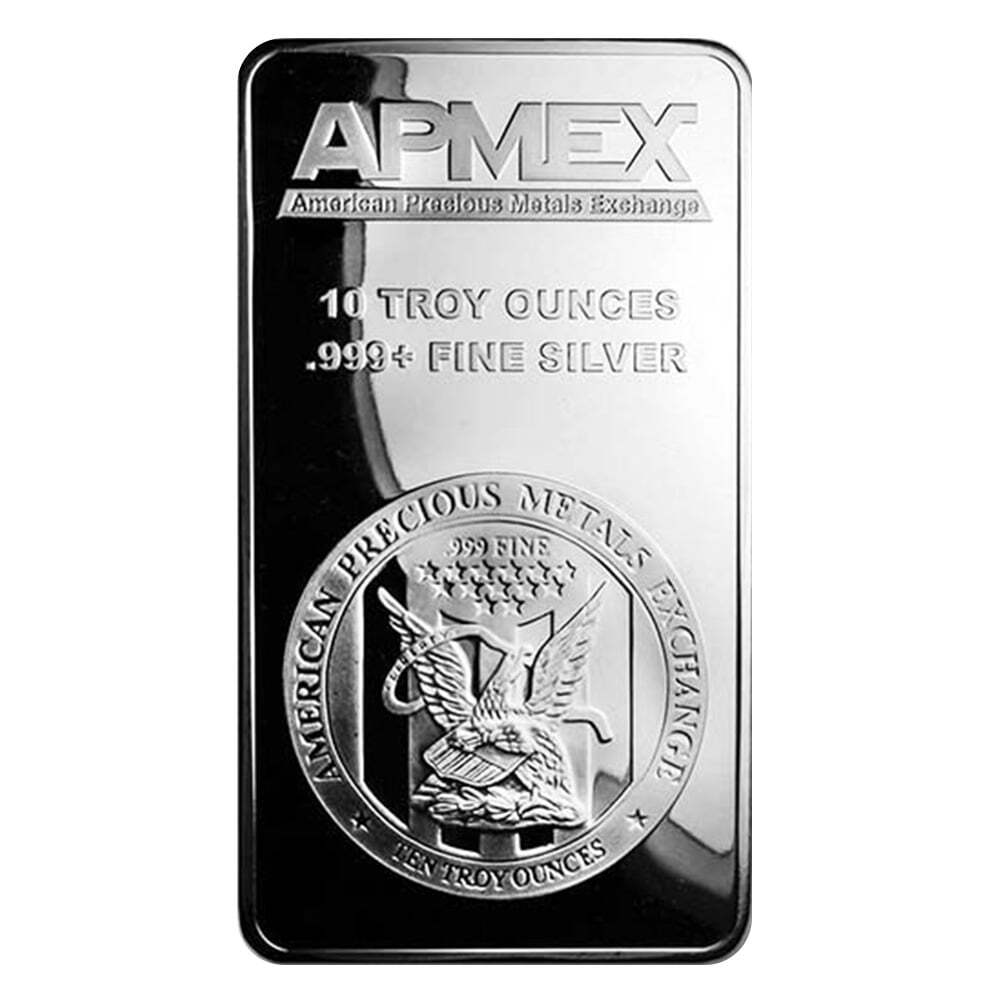 10 oz APMEX Silver Bar .999 Fine
