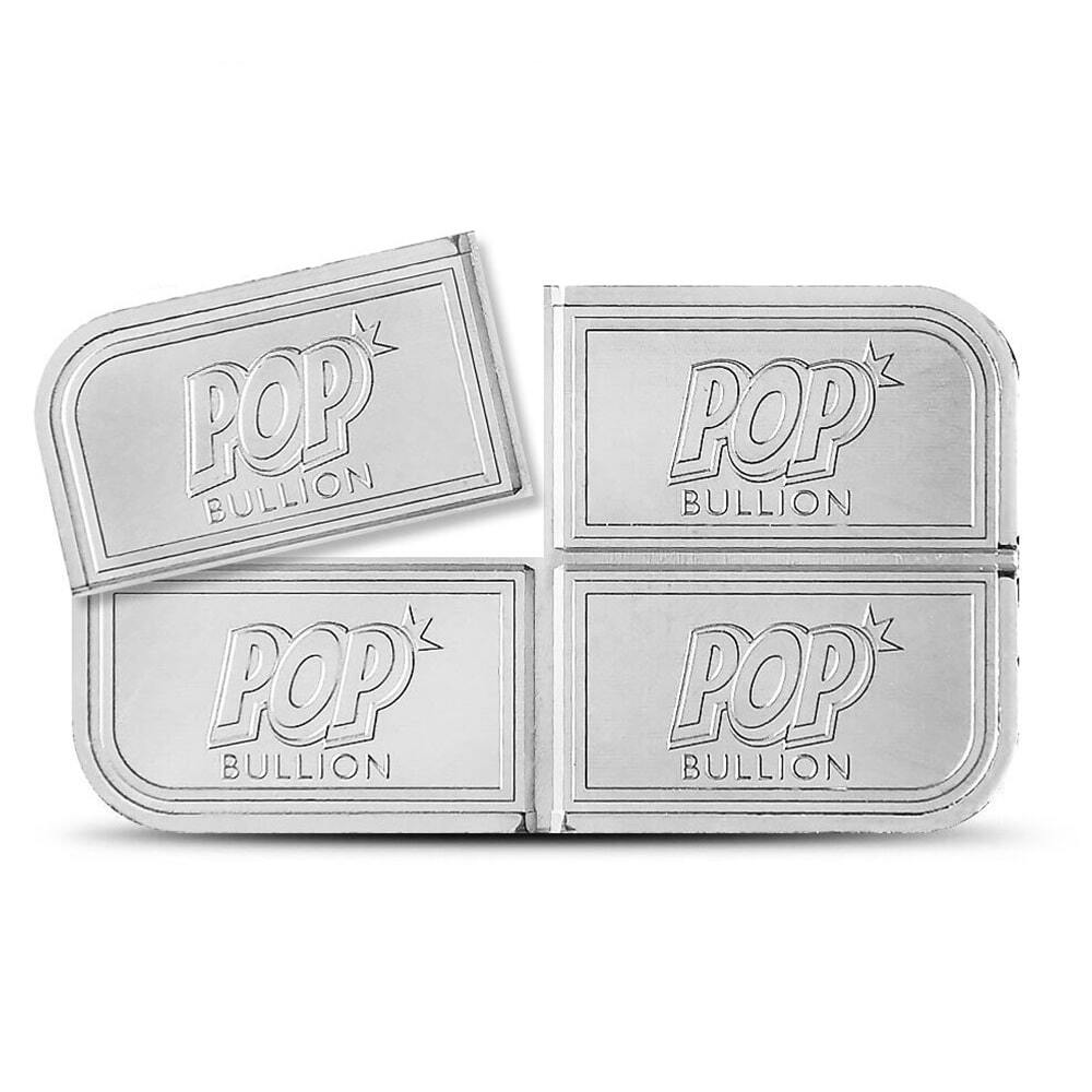 1 oz Pop Bullion Divisible Silver Bar .999 Fine