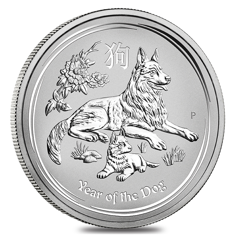 2018 1 Kilo Silver Lunar Year of the Dog Coin