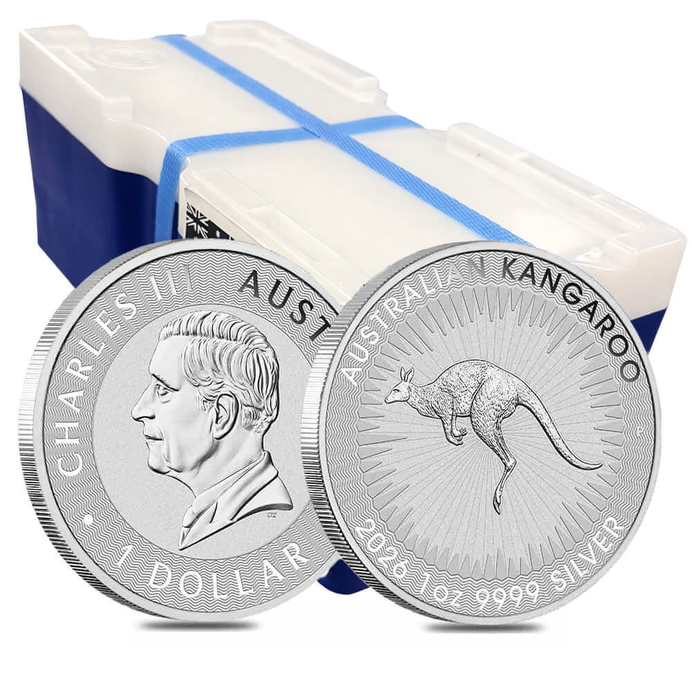 Monster Box of 250 - 2026 1 oz Australian Silver Kangaroo Perth Mint BU