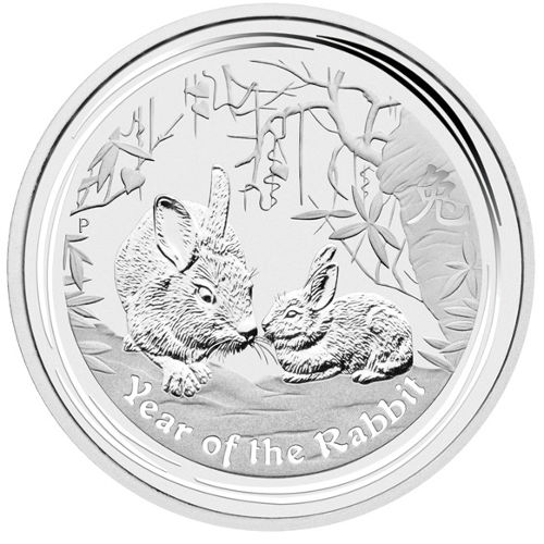 2011 1 Kilo Australian Silver Lunar Rabbit Coin