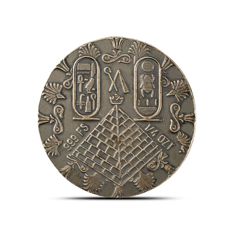 1/4 oz Monarch Egyptian Silver Round (New)