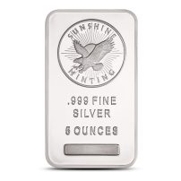 5 oz Silver Bar, New MintMark SI | Sunshine Minting