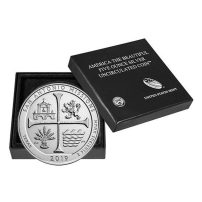 2019-P Burnished ATB San Antonio Missions National Historical Park 5 oz Silver Coin