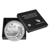 2019-P Burnished ATB American Memorial Park 5 oz Silver Coin