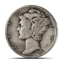 $5 Face Value 90% Silver Mercury Dimes Circulated