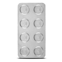 10 oz Silver Building Block Bar New | Monarch
