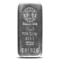 1 Kilo Silver Cast Bar New | Argor Heraeus