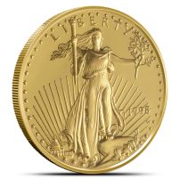 2000-W Proof American Eagle 1/2 oz Gold Coin with Box &amp; CoA