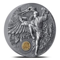 2022 Antique Niue Shaolin Kung Fu Crane Martial Arts Style 2 oz Silver Coin