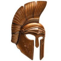 2023 Antique Solomon Islands Trojan Helmet Shaped 10 oz Silver Coin with Box &amp; CoA
