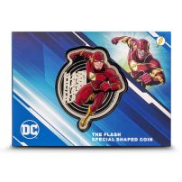 2023 Barbados Flash Shaped 5 oz Silver Coin Proof-Like