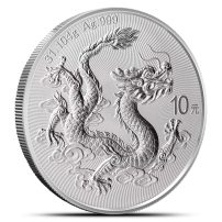 2025 Chinese Mint Dragon 1 oz Silver Coin BU