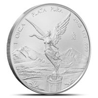 2025 Mexican Libertad 1 oz Silver Coin BU, Spotted