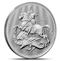 2025 British St. George and the Dragon 1 oz Silver Coin BU