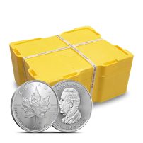 2026 Canadian Maple Leaf 1 oz Silver Monster Box 500 Coins, BU