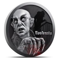 2025 Antique Niue Silent Film Nosferatu 1 oz Silver Coin with Box &amp; CoA