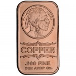 1 oz Copper Indian Head Bars (New)