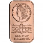 1 oz Copper Morgan Bars (New)