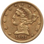 Pre-1933 $5 Gold Liberty Half Eagles (VF)