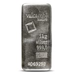 1 Kilo Silver Valcambi Cast Bars (New in Assay)