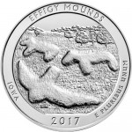 2017 5 oz Silver ATB Effigy Mounds National Monument Coins