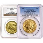 1 oz Gold American Buffalo Coins MS70 (Varied Year, Varied Label, PCGC or NGC)