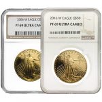 1 oz Proof Gold American Eagle Coins PR/PF69 (Random Year, PCGS or NGC)