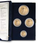 2005-W 4-Coin Proof Gold American Eagle Sets (Box + CoA)