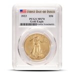 2023 1 oz Gold American Eagle Coins PCGS MS70 FDOI