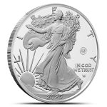 2025-W 1 oz Proof Silver Laser Beam Privy American Eagle Coins (Box &amp; CoA)