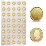 2026 1/10 oz Gold Canadian Maple Leaf Sheets (40 Coins, BU)